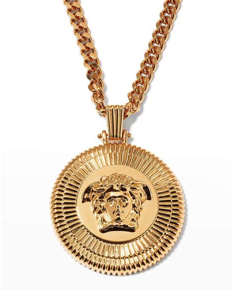 new versace men's medusa barroco necklace